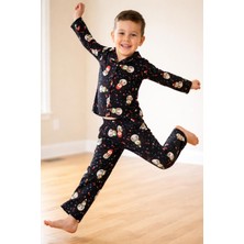 Arn Homewear Arnhomewear Kardan Adam Desenli Çocuk Pijama Takımı