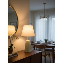 Dekoratif Üçgen Prizma Seramik Abajur  ABJ0019