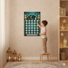 Dodomar Ramazan Yeşil Kazınabilen Imsakiye ve Ramazan Ayı Etkinlik Takvimi 47X33 cm
