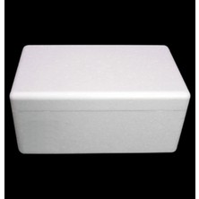 abnturk Strafor Köpük Kutu 1kg Hacimli Köpük Termos 27X17X13CM Tam Izole 24 Saat Koruyan Soğuk Zincir Kolisi