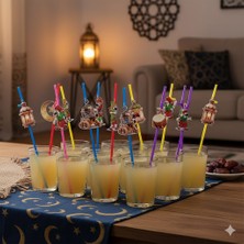 Dodomar Hacivat Karagöz Temalı 10'lu Artistik Pipet Ramazan Parti Süsü