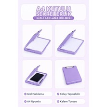 Umix A4 Pp Kutulu Sekreterlik Mor 51013842 | Kapaklı Evrak Taşıma Dosyası | Kalem Bölmeli