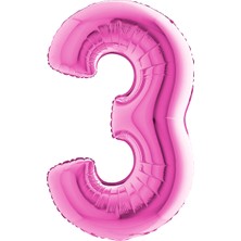 Dodomar 5 Rakam Folyo Balon Pembe 40INC 100CM