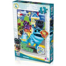 KS Games 35 Parça Puppy Dog Pals Puzzle - Çocuklar Için Eğitici Yapboz