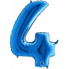Dodomar 4 Rakam Folyo Balon Mavi 40INC 100CM