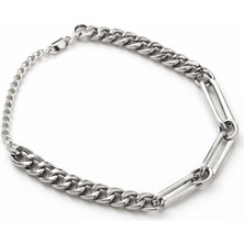 Asmentum 316L Paslanmaz Çelik Modern Zincir Bileklik