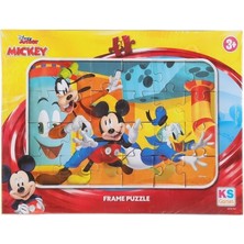 KS Games 24 Parça Mickey Frame Puzzle - Çocuklar Için Eğitici Yapboz