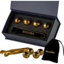 Bellore Futbol Topu Şekilli Paslanmaz Çelik Viski Soğutucu Taş Seti – 4’lü Çelik Buz