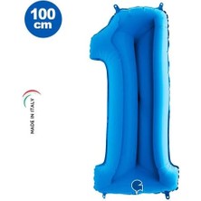Dodomar 1 Yaş Mavi Folyo Balon 100X35CM