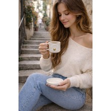 Pitaya Sanat Altın Istiridye Seramik Fincan