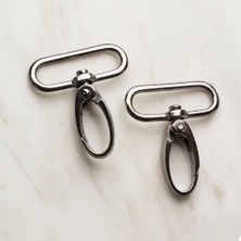 Twin Store 3 cm 2 Li Makrome Füme Rengi Anahtarlık Kanc