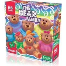 KS Games The Bear Family Pre-School Puzzle - Okul Öncesi Eğitici Yapboz