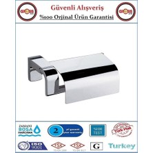 Gross AVM Premium Kapaklı Tuvalet Kağıtlığı - Pirinç Malzeme - %100 Paslanmaz