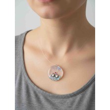 LuArte Penguen Figürlü Şeffaf Hayalet Kolye