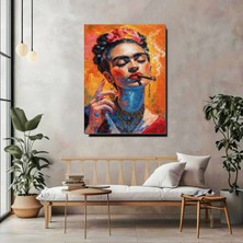 Artprinta Frida Kahlo Ilhamlı Modern Portre Kanvas Tablo – Renkli Sanatsal Duvar Dekoru
