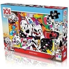 KS Games 100 Parça 101 Dalmaçyalı Puzzle - Çocuklar Için Eğitici Yapboz