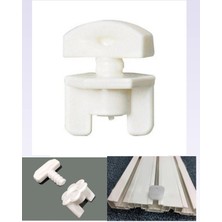 Tafce Perde Stoper Sıkıştırma, Korniş Kilidi, Perde Düğmesi Korniş Perde Sonlandırıcı 10 Adet