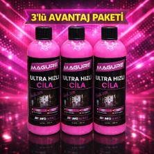 Magurex 3'lü Avantaj Paketi - Ultra Hızlı Cila Seramik Katkılı Islak ve Kuru Uygulama Oto Parlatıcı