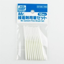 Mr.hobby GT-130 Yapıştırıcı Şişeleri Için Yedek  Ince Fırça, 10 Adet