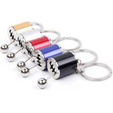 Twin Store® Hareketli Araba Vites Anahtarlık Altı Hız Manuel Vites Dişli Shifter Topuzu Metal Anaht