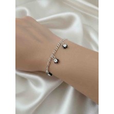 LuArte Sevimli Dostlar Üçlü Penguen Figürlü Zincir Bileklik