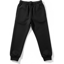 Evavi Çocuk Baskısız Düz Siyah Eşofman Altı