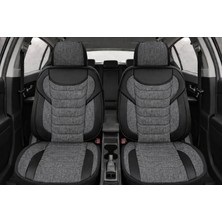 Işıltı Design Gri Keten Kumaş Oto Koltuk Kılıfı Ortopedik Bel Destekli Tam Set Satıcının Ortalama Ürün Puanı