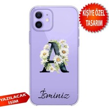 3gen Case Iphone 12-Iphone 12 Pro Uyumlu Çiftler Için Isim Eklenen El Ele Aşk Kalp Desenli Şeffaf Silikon Kılıf Şeffaf