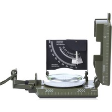 Skygo Prizmatik Suya Dayanıklı Işıltılı Pusula Ile Kılıfı Askeri Ordu Kamp Yürüyüş Seyahat Için Jeoloji Pusula