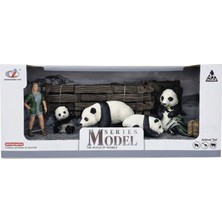 Tufy Toys Panda Ailesi ve Bakıcı Figürü Oyun Seti