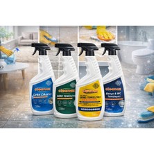 Cleanox Ev Temizlik Seti(Leke Çıkarıcı+Derz Temizleyici+Çok Amaçlı Genel Tem.+Banyo ve Wc Temizleyici