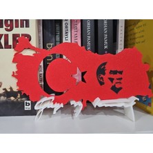 MakinoLab Türk Bayrağı Atatürk Portreli (3d)