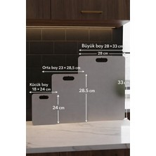 Dersel Dekor Inoks 304 Kalite Paslanmaz Çelik Kesme Tahtası,sebze Kesme Tahtası,et Kesme Tahtası