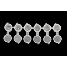 Wingart Wingard WG02 Kapaklı Boya Saklama Kabı,6 Gözlü, 6x4,5 Ml.