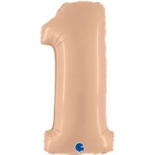 Dodomar 1 Rakam Folyo Balon Ten Rengi 100X35 cm