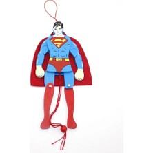 Twin Store Ahşap Salanan Süperman Figürü