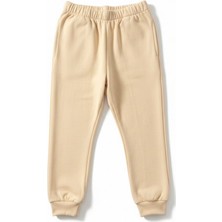 Evavi Çocuk Baskısız Düz Krem Eşofman Altı