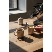 Lia Porselen 2'li Espresso Fincanı - Beyaz