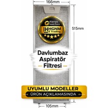 Hgnm E-Trading 00660223 Davlumbaz Yağ Filtresi 515X166 mm (51,5X16,6 Cm) – 50271563004 Uyumlu Metal Filtre