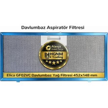 Hgnm E-Trading Elica 452x148x14mm GF02VC Davlumbaz Aspiratör Filtresi
