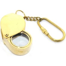 EkoAlışverişDünyam Pirinç Büyüteç Anahtarlık Model 2