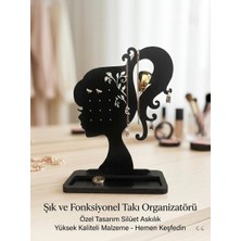 Runc Design Dekoratif Modern Kadın Figürlü Takı Standı - Masaüstü Takı ve Aksesuar Düzenleyici Organizer
