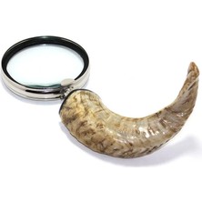 EkoAlışverişDünyam Pirinç Boynuz Saplı Büyüteç Model 1