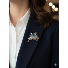 Duru Bags Wallet Yarım Kelebek Broş