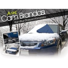 EkoAlışverişDünyam Araç Kar Buz Önleyici Büyük Boy Araç Ön Cam Brandası (150 cm x 70 Cm)