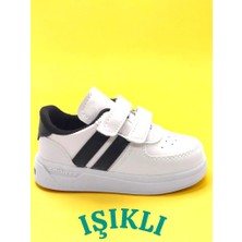 Ellaboni Işıklı Cırt Cırtlı Anatomik Günlük Hafif Esnek Taban Çocuk Spor Ayakkabı