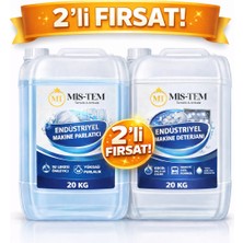 MİS-TEM Endüstriyel Makine Deterjanı ve Parlatıcısı 2 Li Paket  20 kg