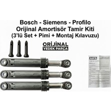 Çınaroğlu Ticaret Siemens WM12T480TR/07 Uyumlu Çamaşır Makinesi 3 Lü Set Bosch Siyah Amortisör