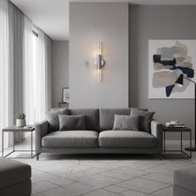 Elizim Home Lighting Su Damlası Ledli Krom Şarjlı Aplik