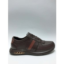 Veloce Hakiki Deri Bağcıklı Kahverengi Rahat Casual Hafif Yazlık Erkek Ayakkabı C-89230147VLC